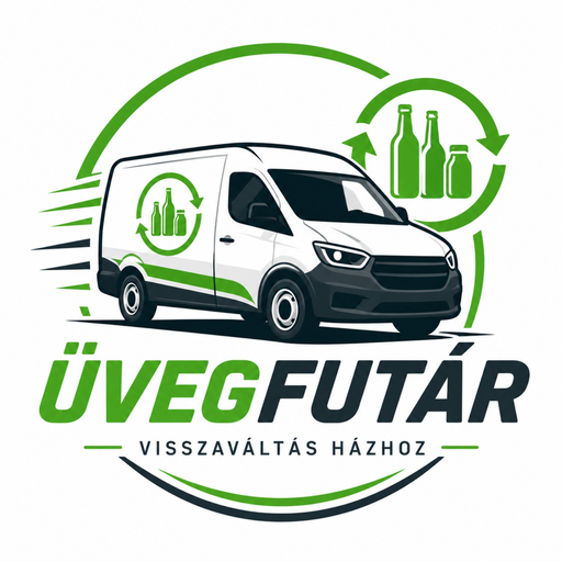 Üvegfutár – Visszaváltás házhoz logó